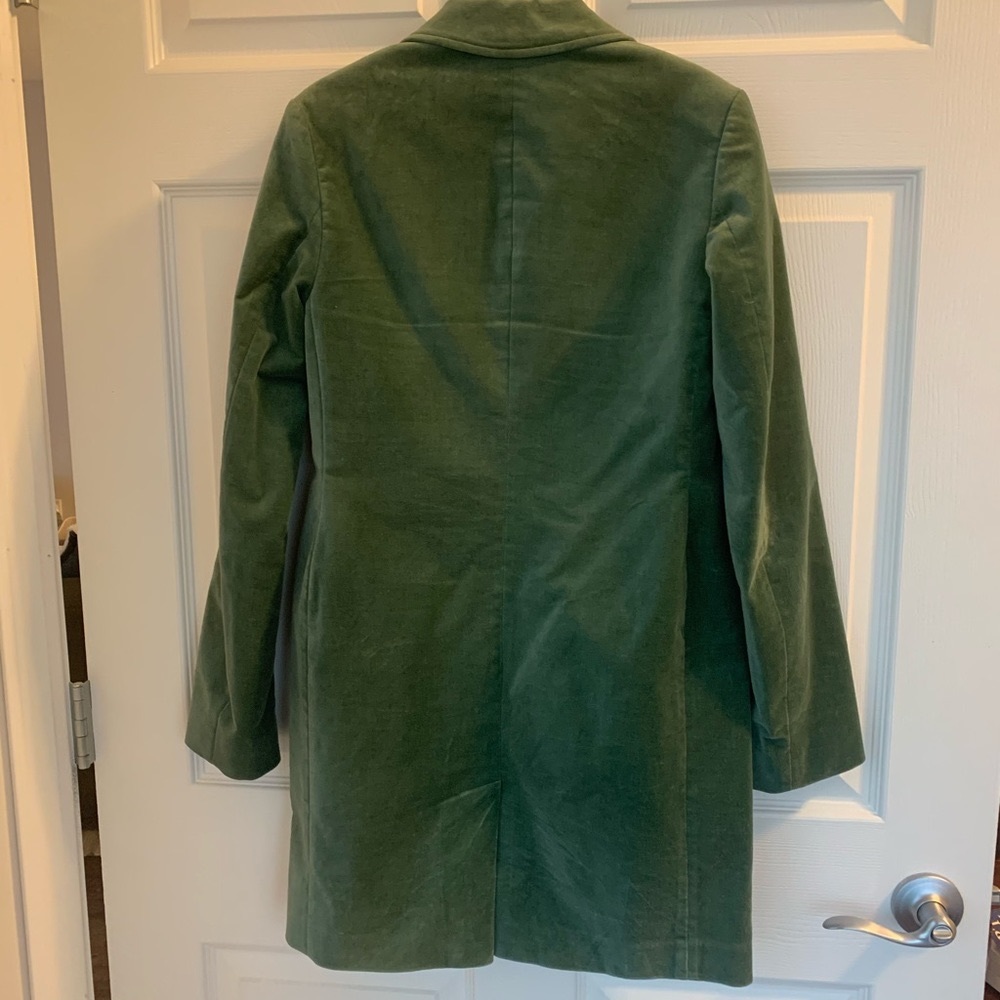 Boden: Green Velvet Coat